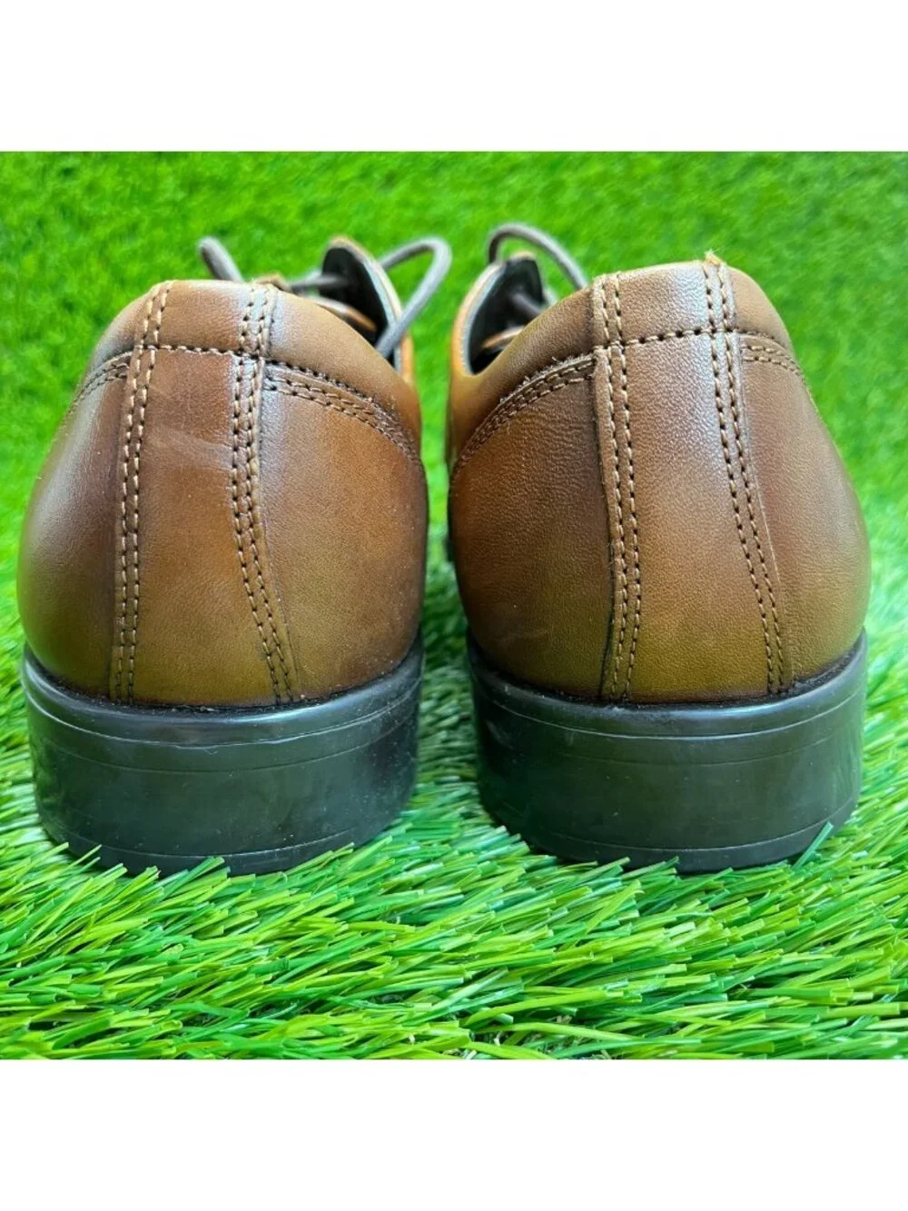 Ecco Citytray Mens Size 6-6.5 Brown Brown Classic Plain Toe Oxford Dress Shoes